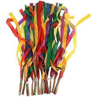 12Pcs Multi-colored Rainbow Dance Ribbon Colored Ribbon compatible with Dancing
