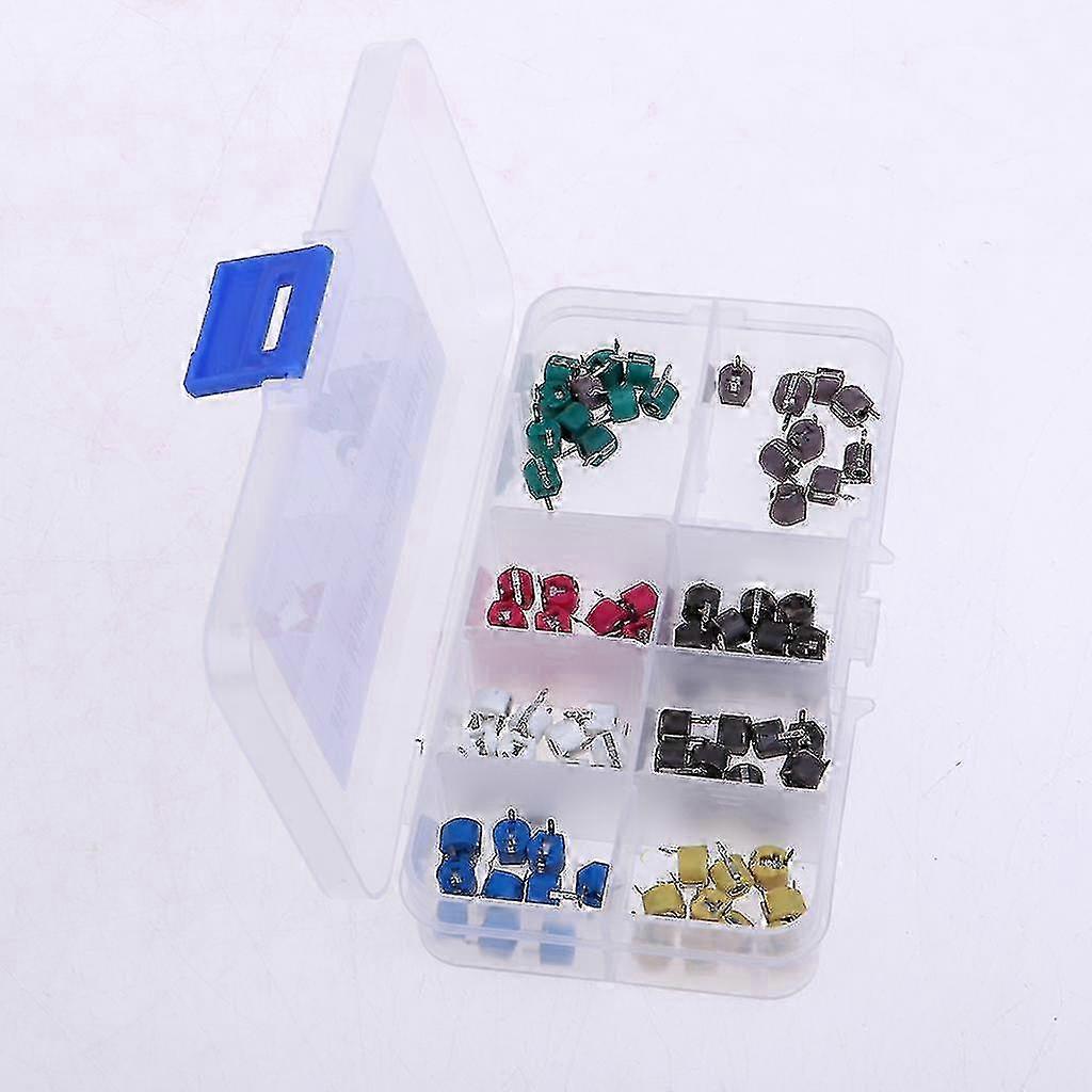 Assorted Trimmer Capacitors Box Set 8 Values x 20pcs (160pcs Total) compatible with Circuits