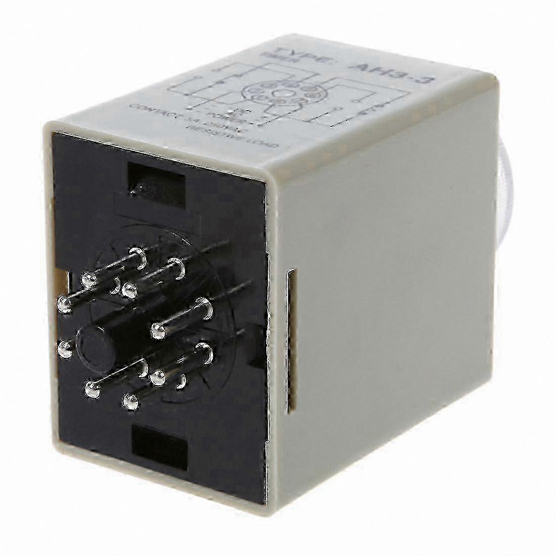 12V DC 30s Adjustable Delay Timer Relay DPDT 8 Pin with Base