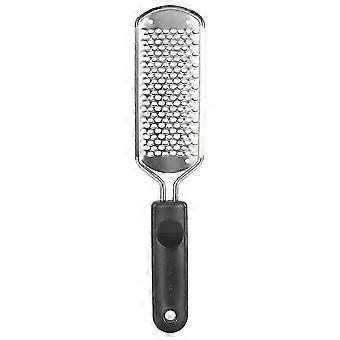 Foot Rasp File, Stainless Steel + ABS Pedicure Tool, Eco-friendly Durable Callus Remover, Ergonomic Handle, Removes Dead Skin & Corn, Black Handle, Ap