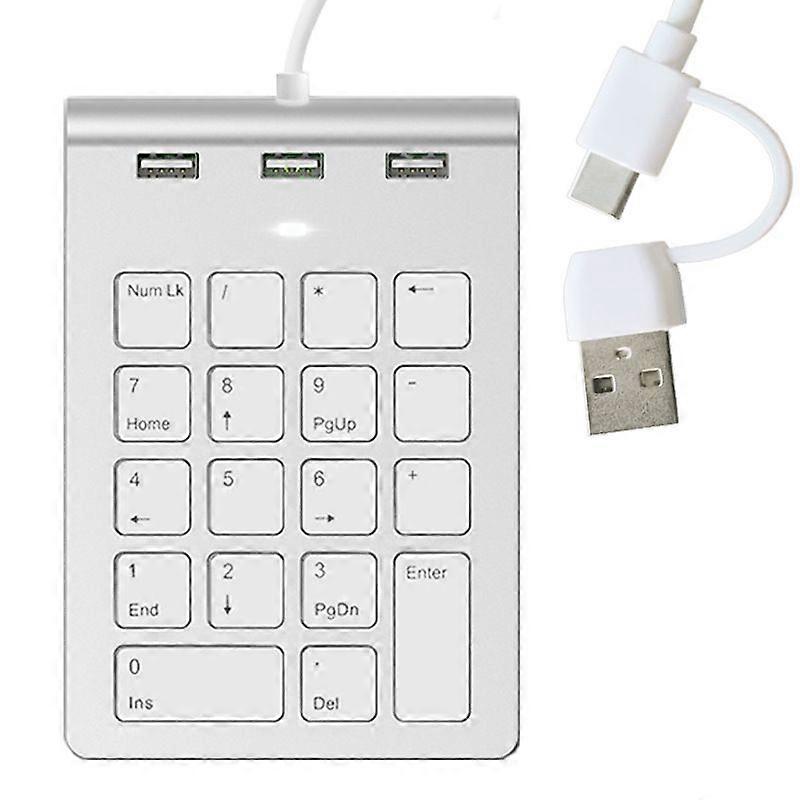 USB Numeric Keypad with Hub