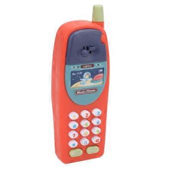 Babies Toy Phone Toddlers Mobile CellPhone Baby Learning Education Fun Plastic Music Telephone Model Red