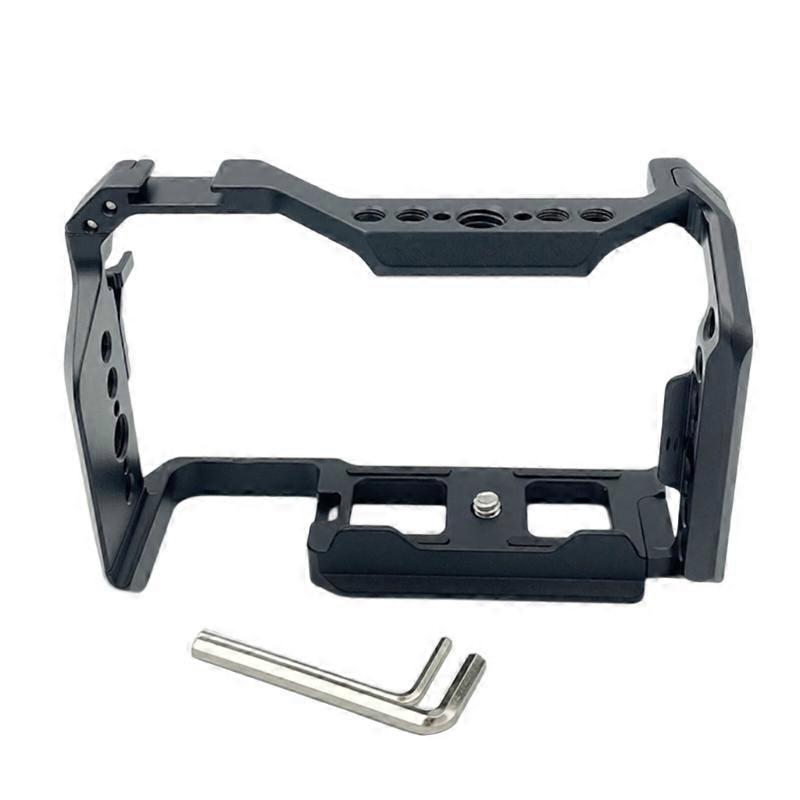 Camera Cage for ZV-E10 II Featuring Rapid Release Mechanism Optimized Button Access And Multiple Mounting