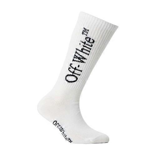 Off White Childrens/Kids Logo Knee High Socks