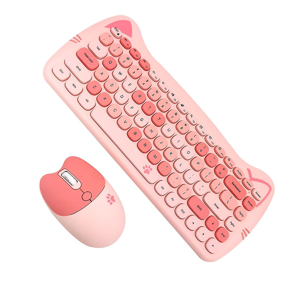 2.4g Wireless Keyboard Mouse Combo 84 Keys Membrane Keyboard