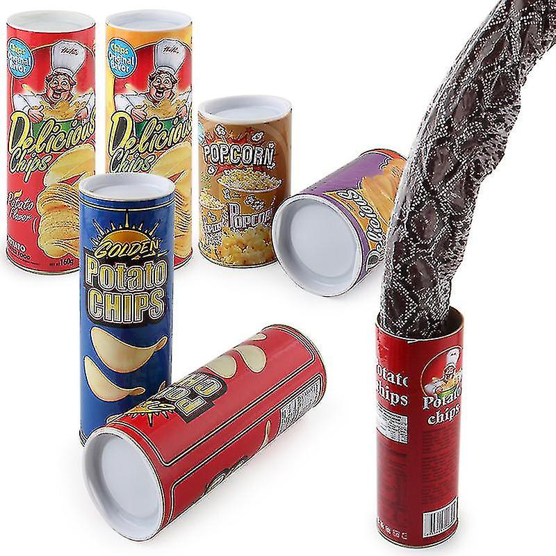 April Fool's Day Gift Potatischips Studsande Orm Spoof Rädd Potatischips Snake Toy Rolig Present Toy Simulering Snake Ty