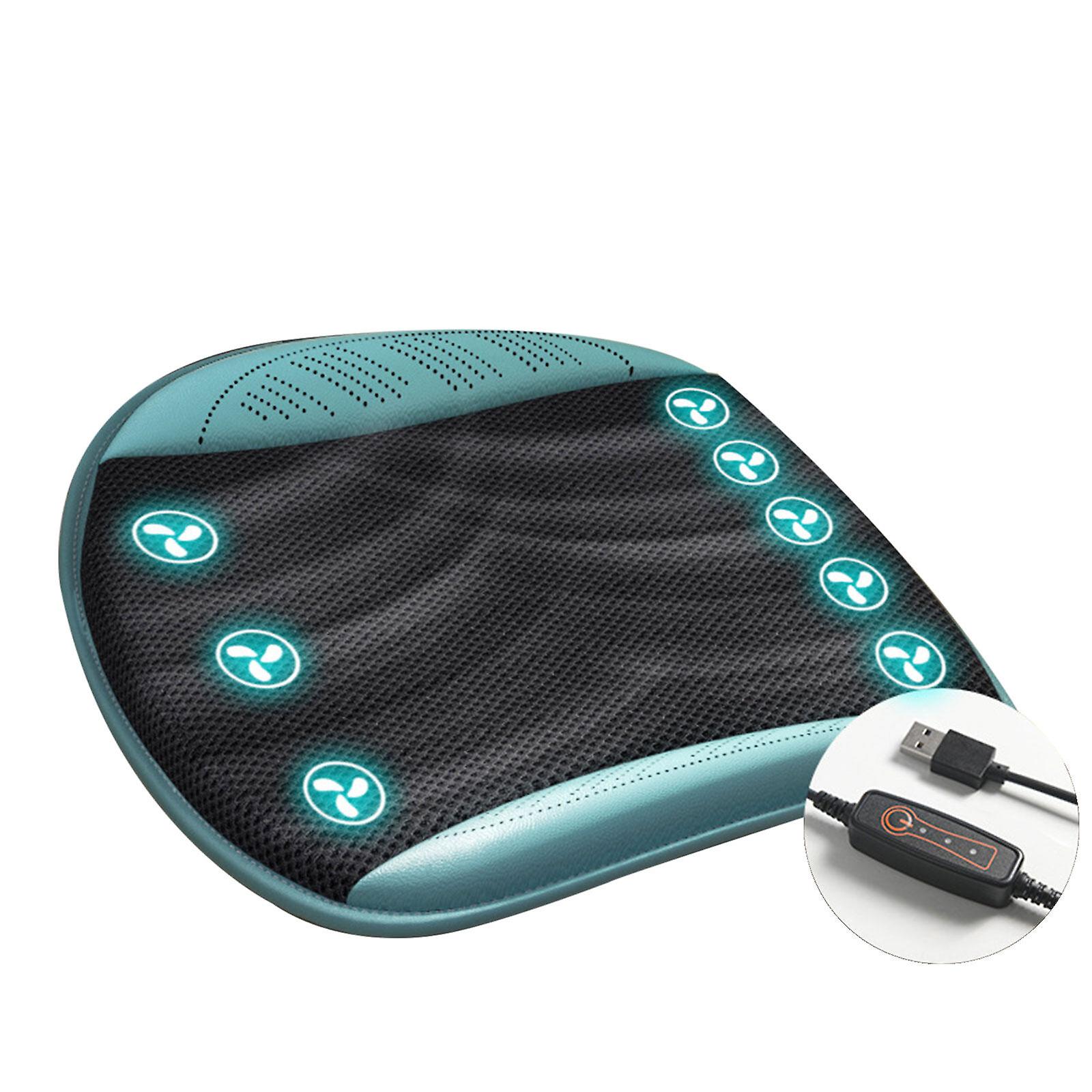 Ventilated Seat Cushion With Usb Port, Breathable Air Flow Cooling Pad For Summer