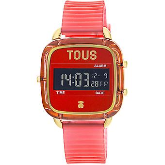 Tous watches d-logo Women's Digital Quartz Watch with Silicone Bracelet 200351064