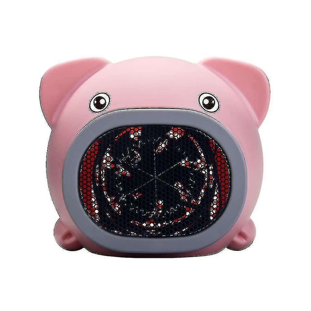 Electric Heater Fan Air Heater Warmer Fan Pig Warm Air Blower Portable Electric Heater Mini Desktop