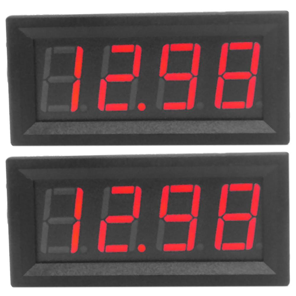 2x 0.56inch Mini Digital Led Display 4 Bits 0-100v Voltmeter Panel Volt Voltage Meter Tester