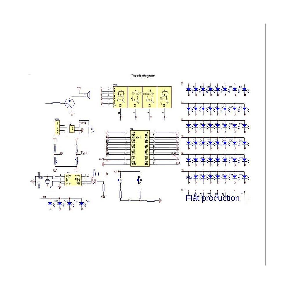 Electronic Clock Kit Light Controlled Temperature Alarm Clock Assembly Diy Welding Parts 51 Single-