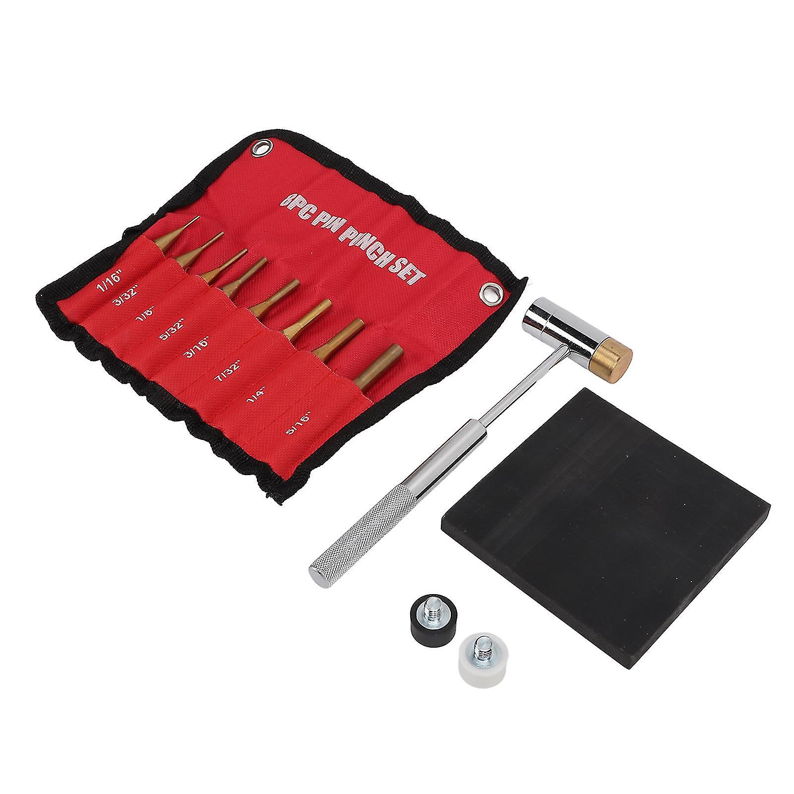 Brass Punch Set Porous Structure Detachable Ends 8 Different Sizes Fine Workmanship Gunsmith Punch Set