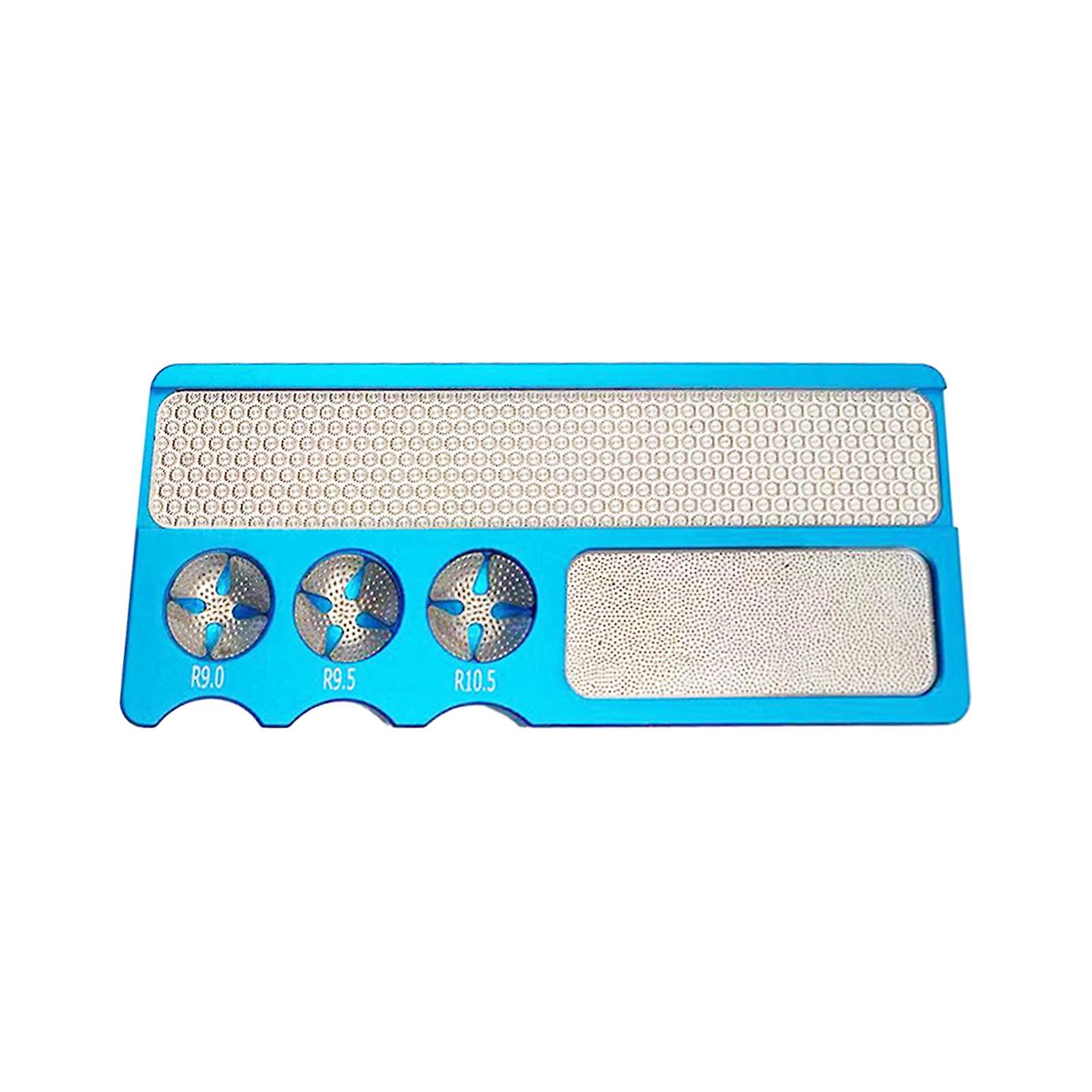 Pool Queue Tip Shaper Pool Tip Reparaturwerkzeuge Tragbare Queue Tip Scuffer Burnisher Blau