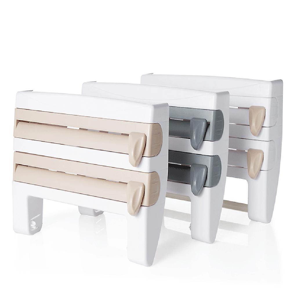 حامل مناشف ورقية مثبت على الحائط ورف تخزين زجاجة الصلصة لمنظم المطبخ / الحمام