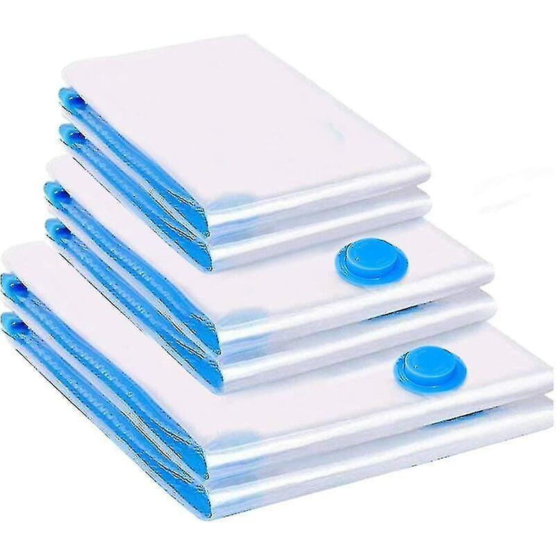 6pcs Sacs De Rangement Sous Vide,space Saver Rutilisables Housses De Rangement Sous Vide Voyages Pou