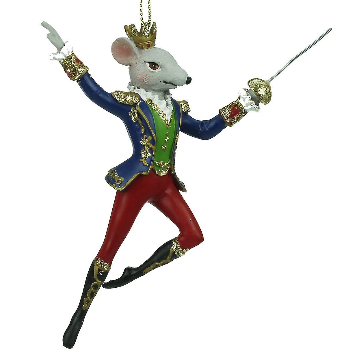 Gisela Graham Nutcracker King Rat Decoration