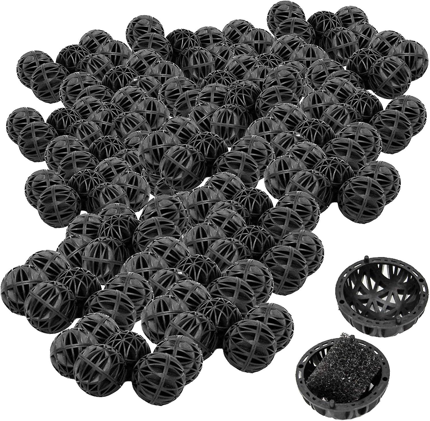 50 Pieces Aquarium Fish Tank Bio Filter Balls Aquarium Filtration Bio Ball Durable Easy To Clean Reduces The Number Of Water Changes, For External Fil