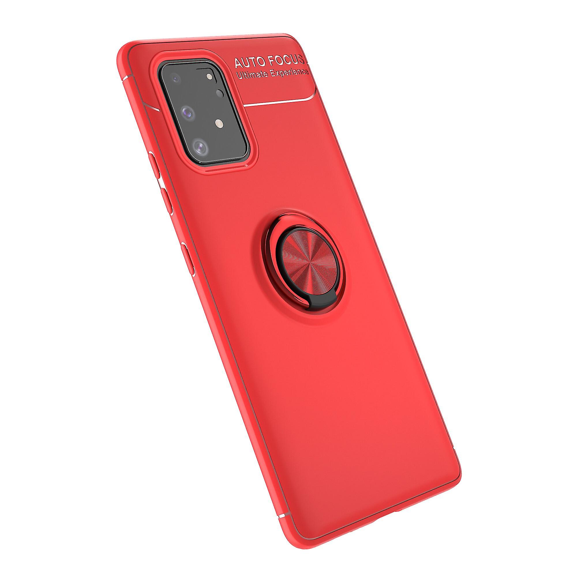 Shockproof Soft Gel Case For Samsung A91 M80s S10 Lite - Metal Ring Stand, High Quality, Scratch-resistant, Non-slip, Dustproof, Full Protection
