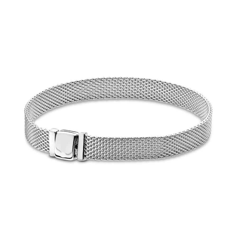 Rectangular Chain Link Mesh Chain Bracelet
