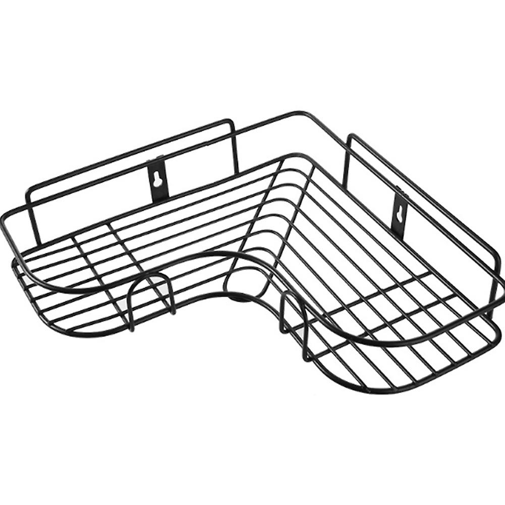Triangular Wall Corner Rack Bathroom Kitchen Shower Caddy Shelf Organizer Punch Free Holder