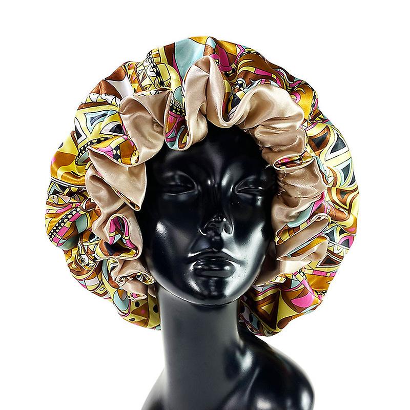 Floral Print Double Layer Sleep Hats