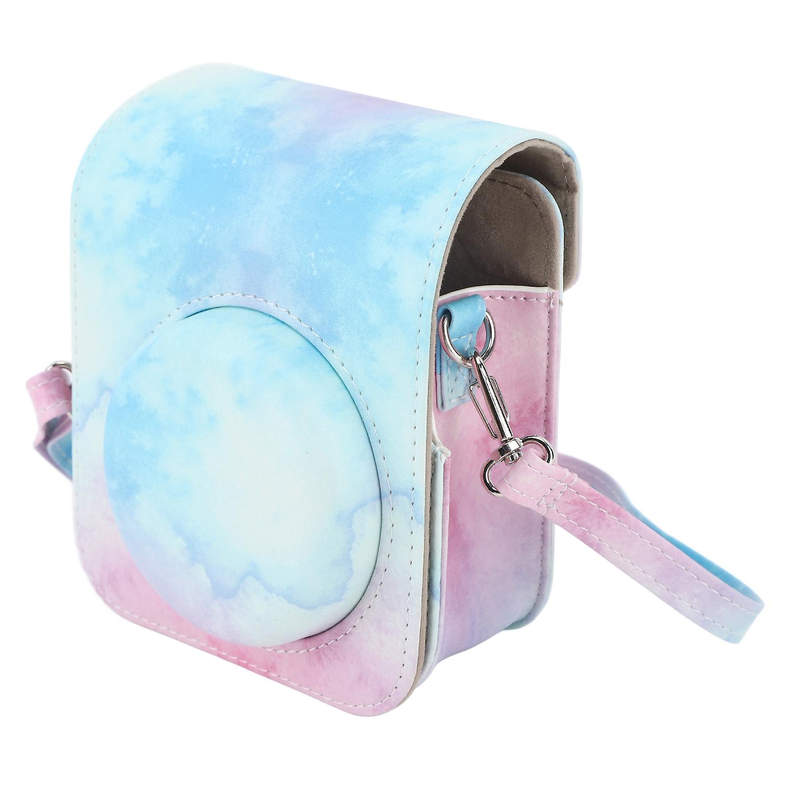 Stylish Mini Instant Camera PU Case - Perfect Fit for Fujifilm Instax Mini 12 with Strap