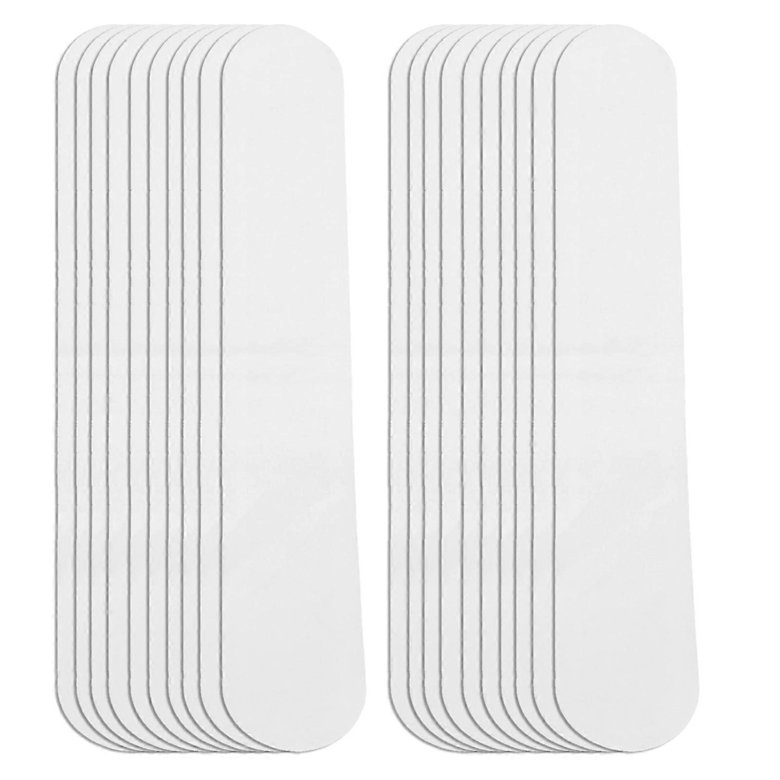 20pcs Collar Sweat Pads Disposable Hat Collar Sweat Stains SelfAdhesive Neck Liner Pads(White )