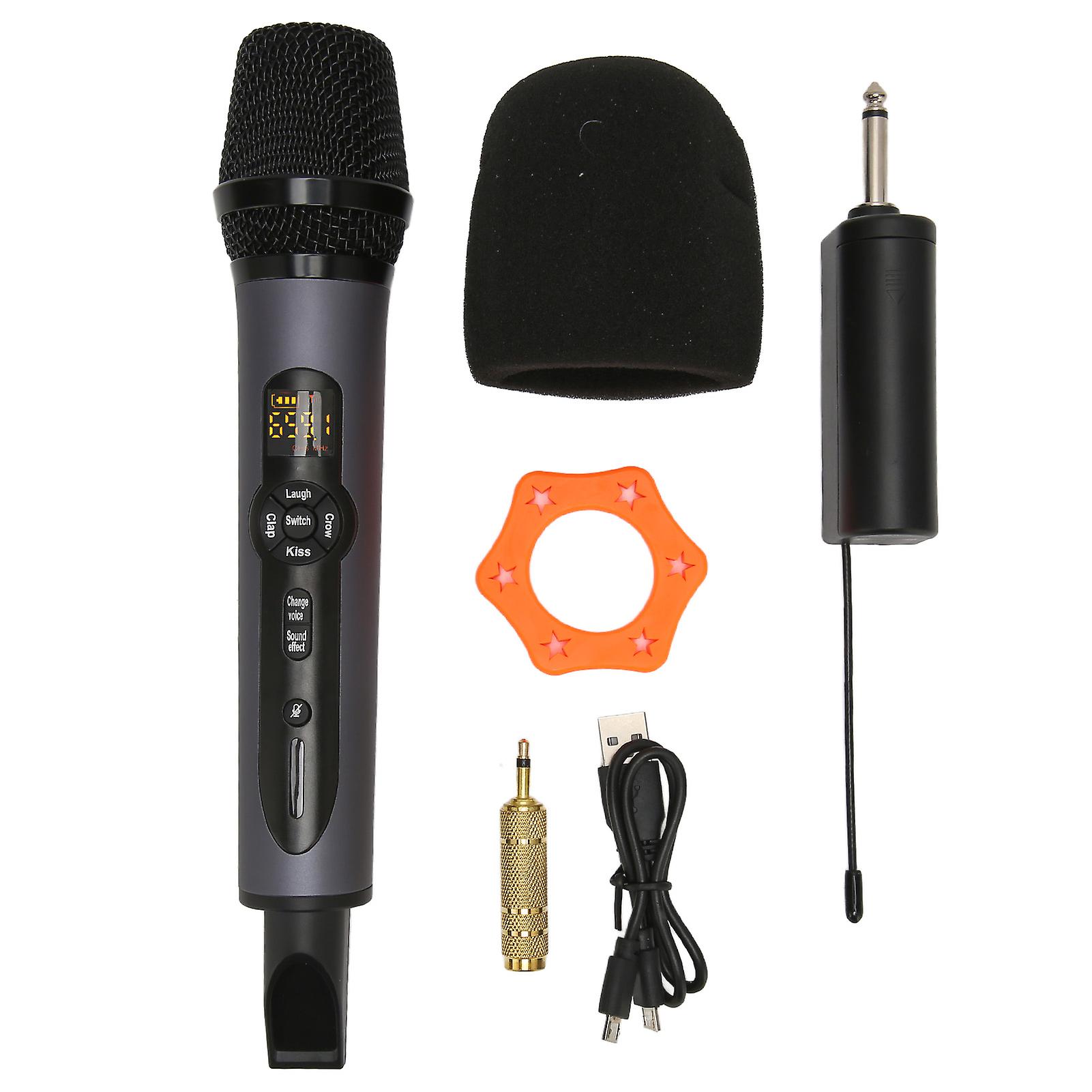 Wireless Microphone System: Noise Reduction, Built-in Sound Card, Multiple Effects, 1 for 1