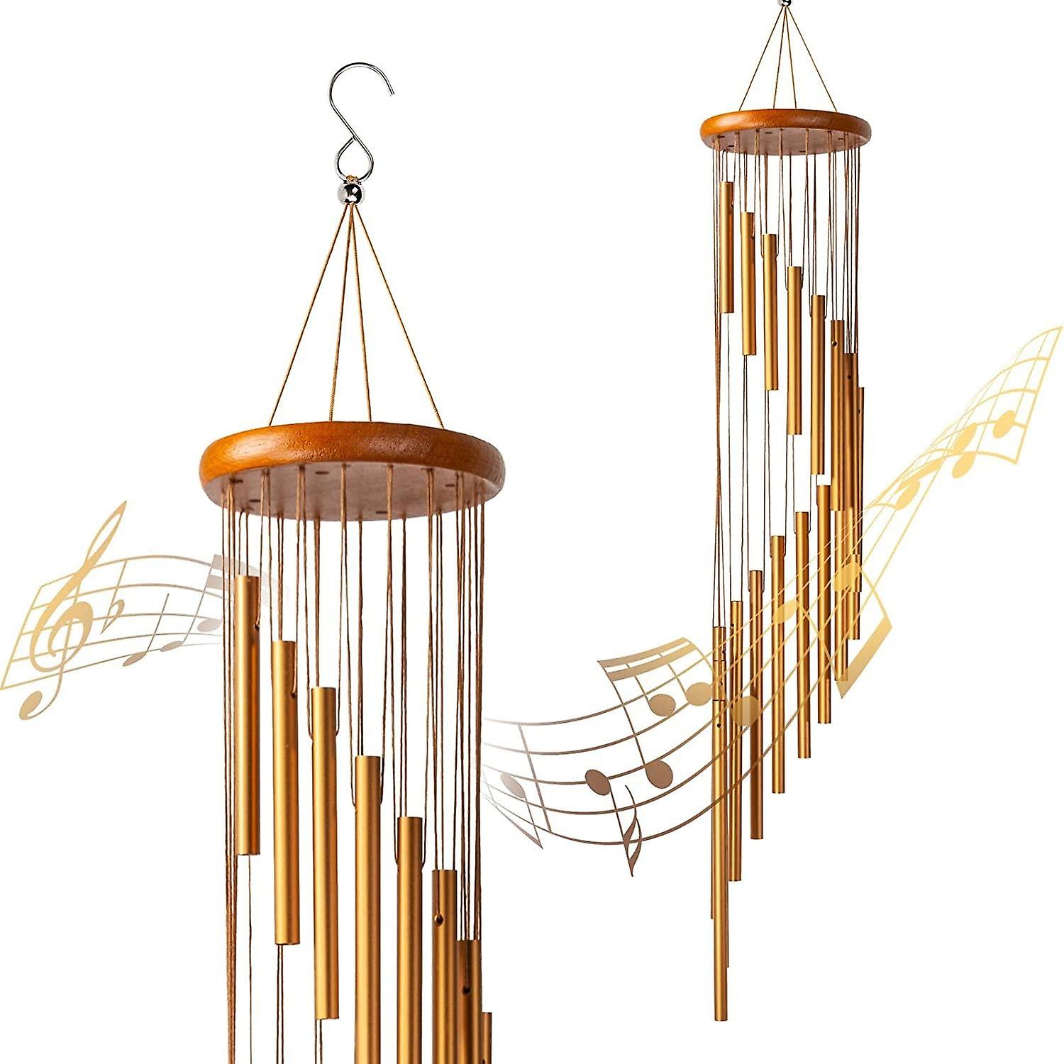 Outdoor Wind Chime, 90cm Wind Chime with 18 Aluminum Alloy Tube, 36