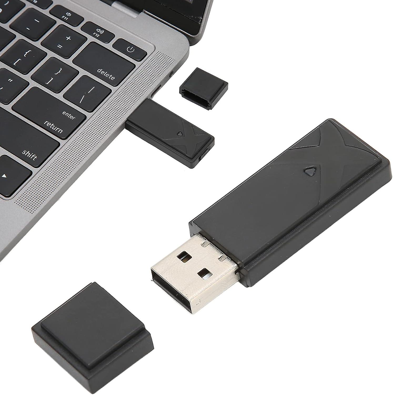 Wireless Controller Adapter, for PS4 Gamepad to PC Computer Gamepad, Bluetooth 5.0 Controller Receiver Converter, Plug and Play, USB Interface