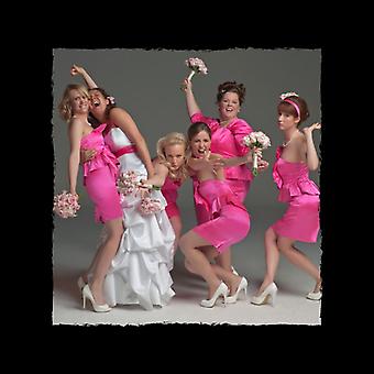 Bridesmaids Bridal Party Wacky Wedding Photo Women's T-Shirt - Small