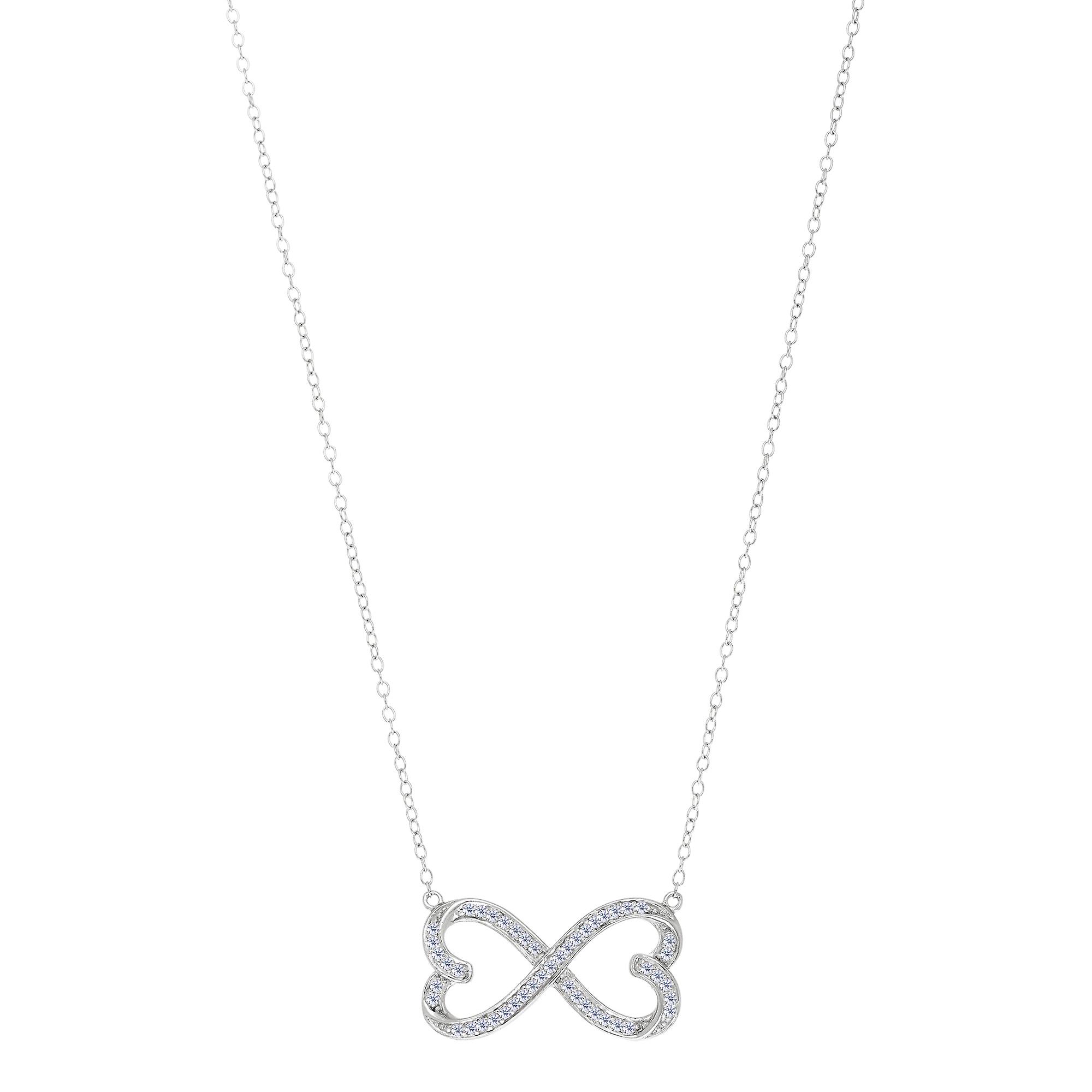Sterling Zilver Dubbel Gelukshoefijzer Ketting In Zilver Of Goudkleur