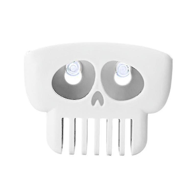 Skull-Shaped Sponge Holder Drain Rack with Suction for Kitchen Sink Organization