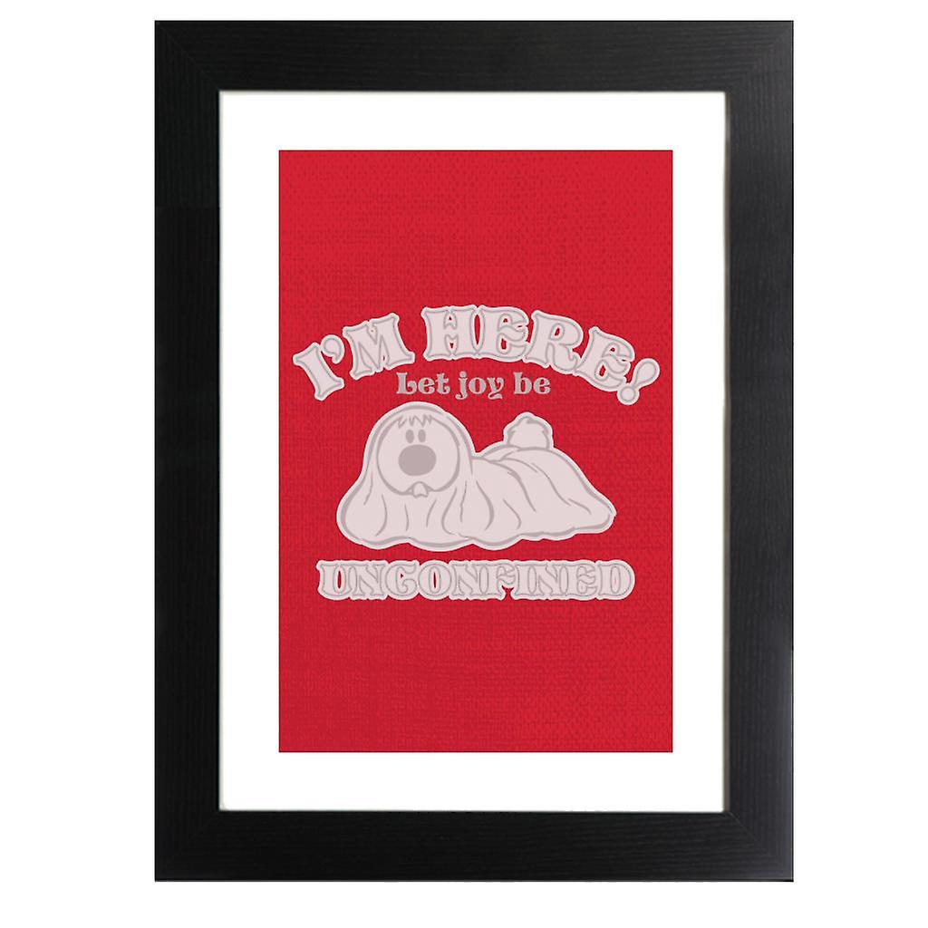 The Magic Roundabout Dougal Let Joy Be Unconfined Framed Print