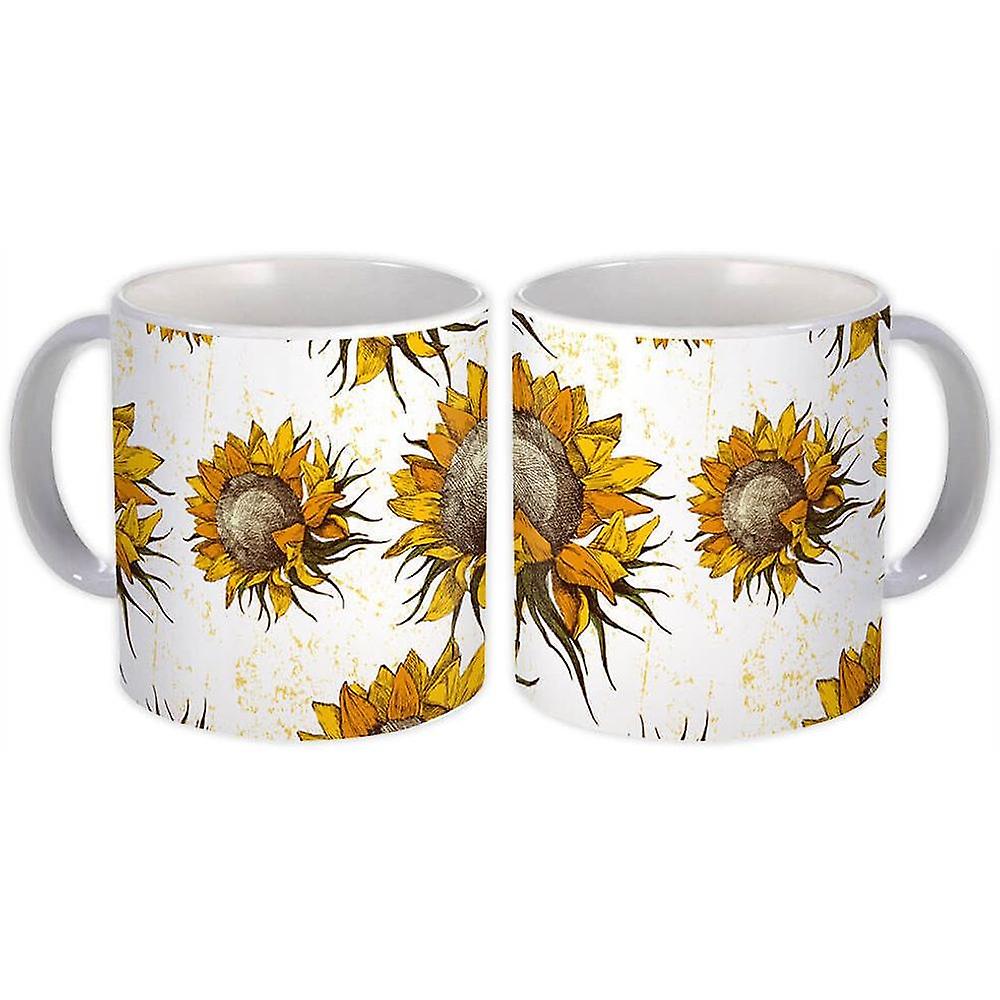 Gift Mug: Sunflower Painting Pattern