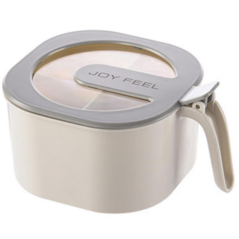 4-Section Cube Spice Box With Serving Spoon Spice Jar Set Spice Storage Container With Lid