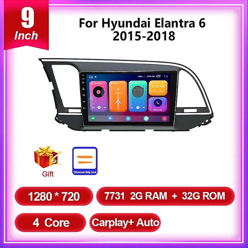 Android 12 Car Radio For Hyundai Elantra 6 2015 2016 2017 2018 Multimidia Video Player Gps Navigaion Split Screen Dps 360 Camera