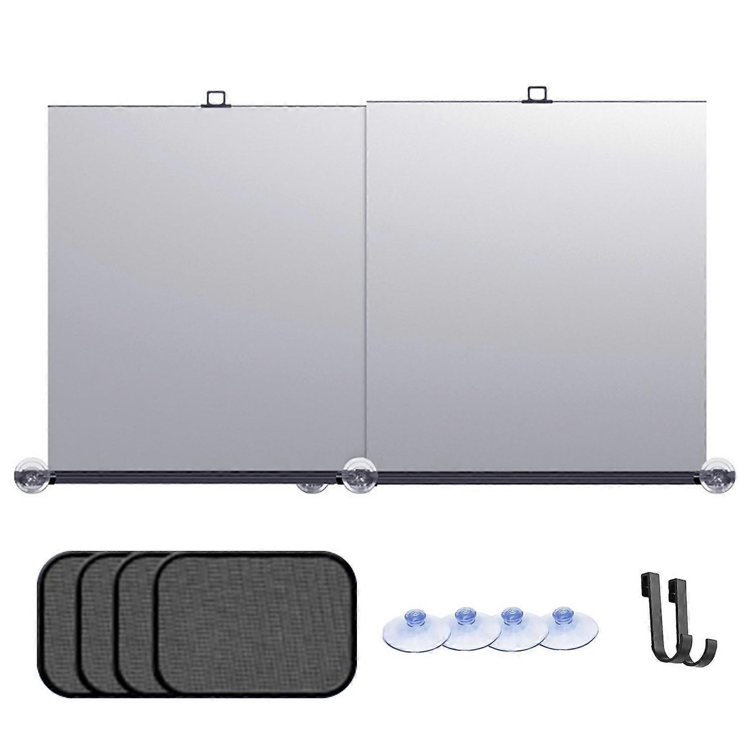 Automatic Retractable Car Sunshade with 4 Mesh Side Covers, Fits Most Vehicles