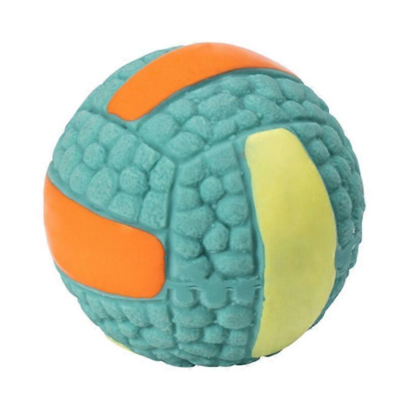 Interactive latex dog ball with noise for play and training