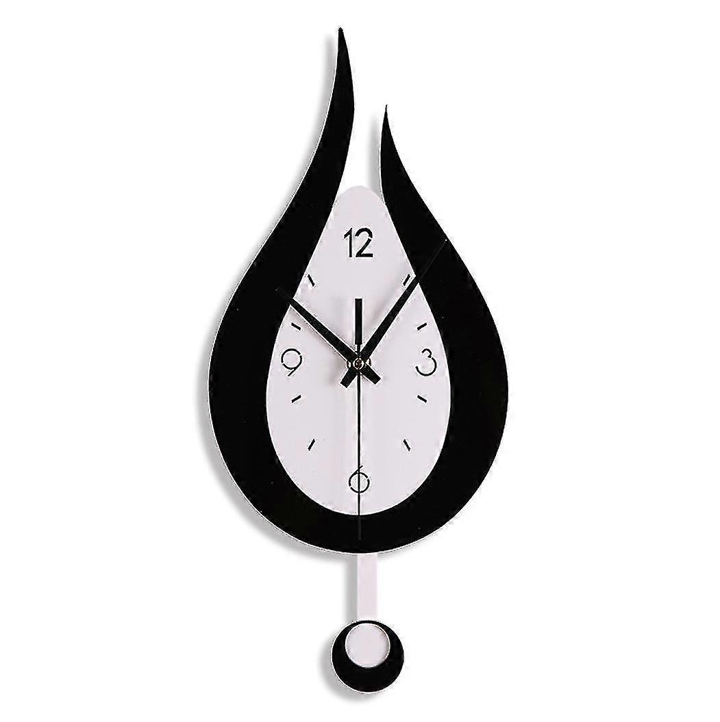 Wall Clock Modern Creative Water Drop Pendulum Clock With Pendulum, Silent Pendulum Clock Digit Kui-2a