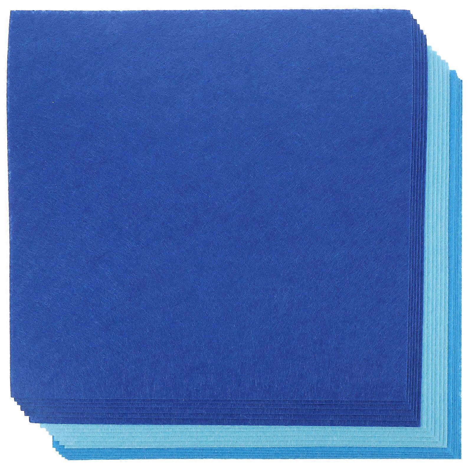 18pcs DIY Felt Materials Kids Crafts Felt Materials Sewing Felt Fabric Sheets Blue