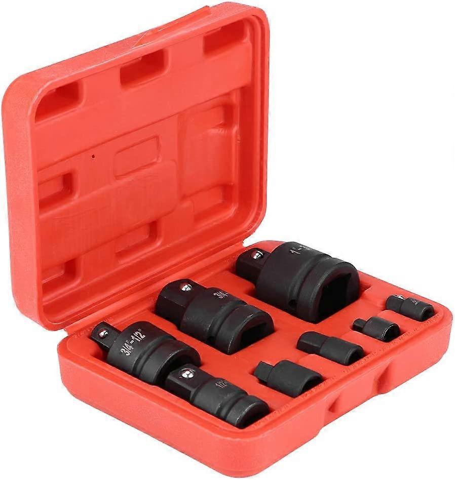 8 Pack Adapter Socket Set, Socket Adapter, Impact Sockets - Reducer Adapters - Well Packed in Plastic Box - 1/4" 3/8" 1/2" 1.95" 1.95cm