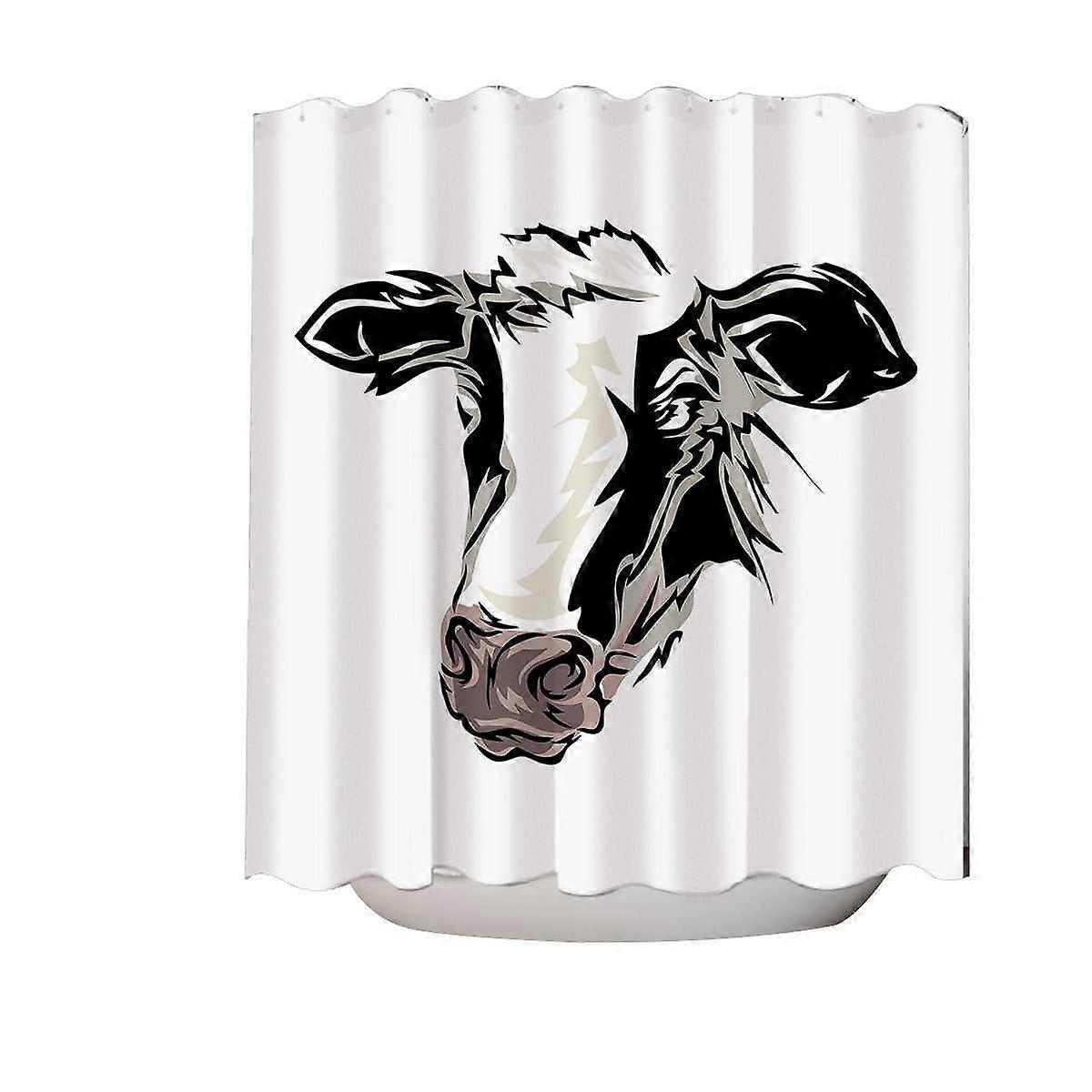 Cow Face Shower Curtain