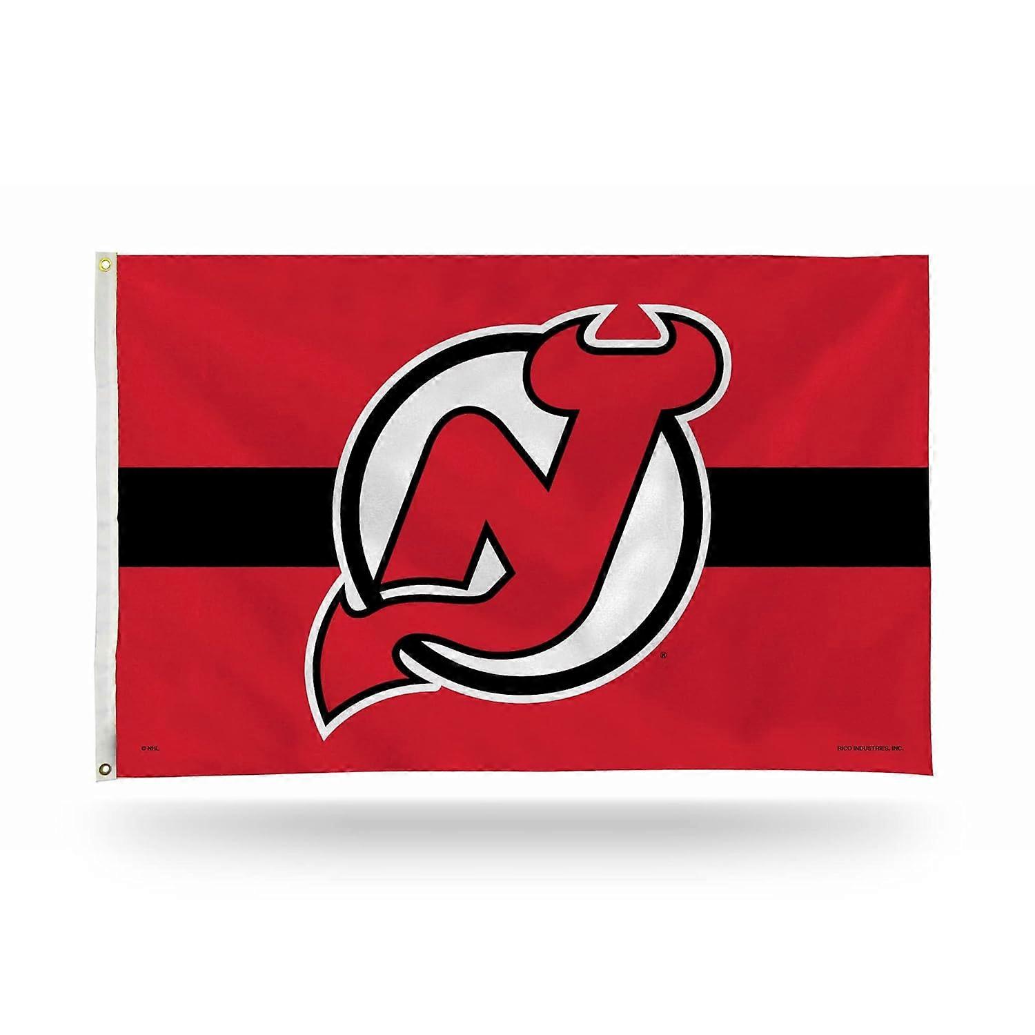 راية العلم من جانب واحد - داخلي أو خارجي - Home Dcor - عنصر هدية رائع للجماهير (كولورادو أفالانش) نيو جيرسي ديفلز ستايل 269