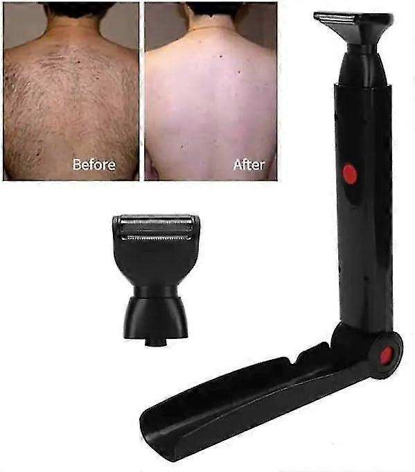 ماكينات حلاقة الظهر للرجال ، ماكينة حلاقة الجسم للرجال بمقبض طويل ، رؤوس مرنة لامتصاص الصدمات ، ماكينة حلاقة ظهر رجالية