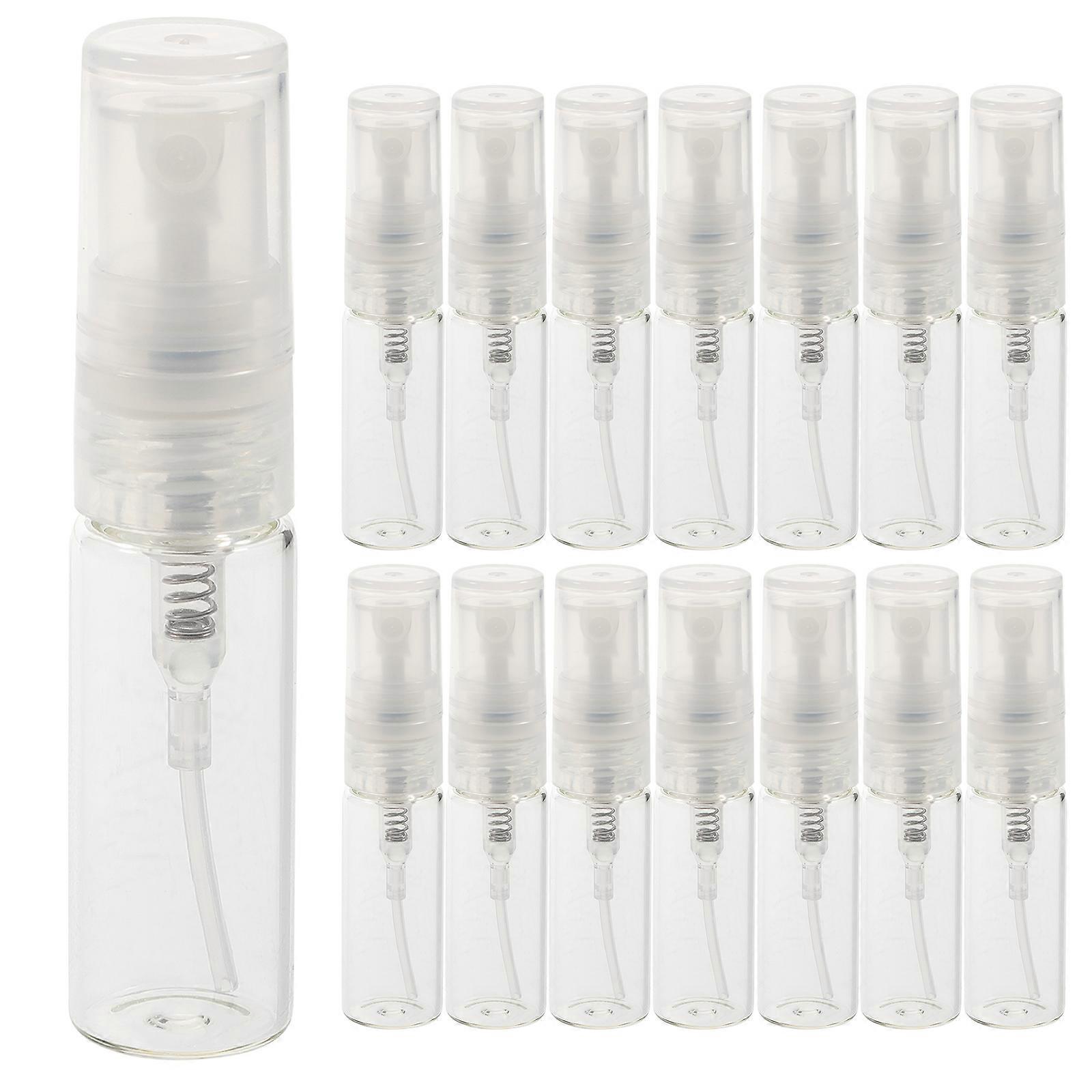 15stk / sett små sprayflasker Parfyme Sub Flasker Makeup Sample Containers Kosmetiske flasker for hjemmet utendørs (3ml tilfeldig farge)
