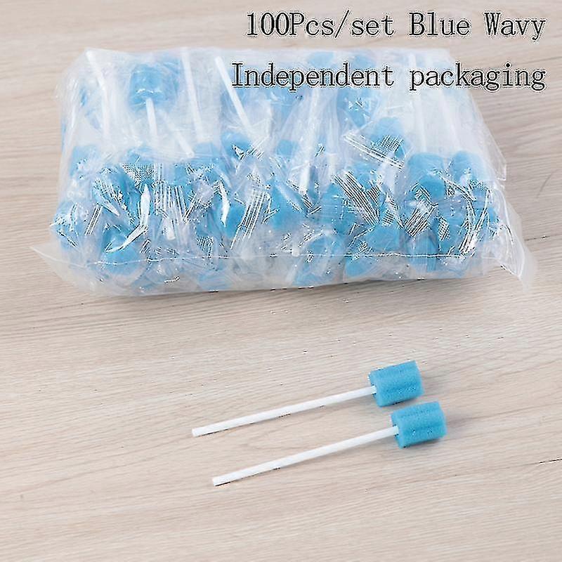 100ks zubný jednorazový ústny tampón na ústa na čistenie zubov výtery z úst s tyčinkou