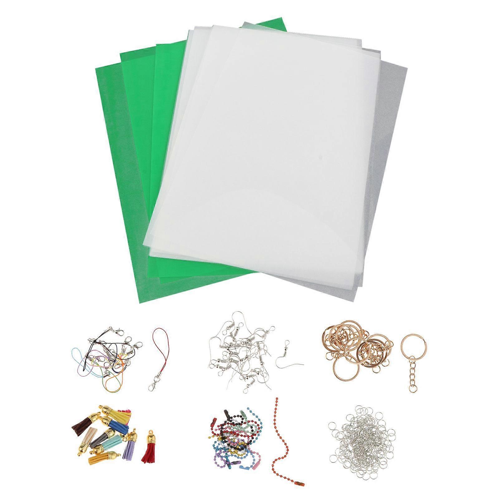 DIY Süsler Takı Yapımı El Yapımı El Sanatları için 20 Parça Isı Daralan Levhalar