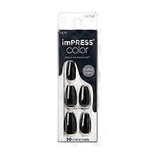 Kiss My Face - imPRESS Color MC All Black Nails - Samolepící nehty ( 30 ks ) 