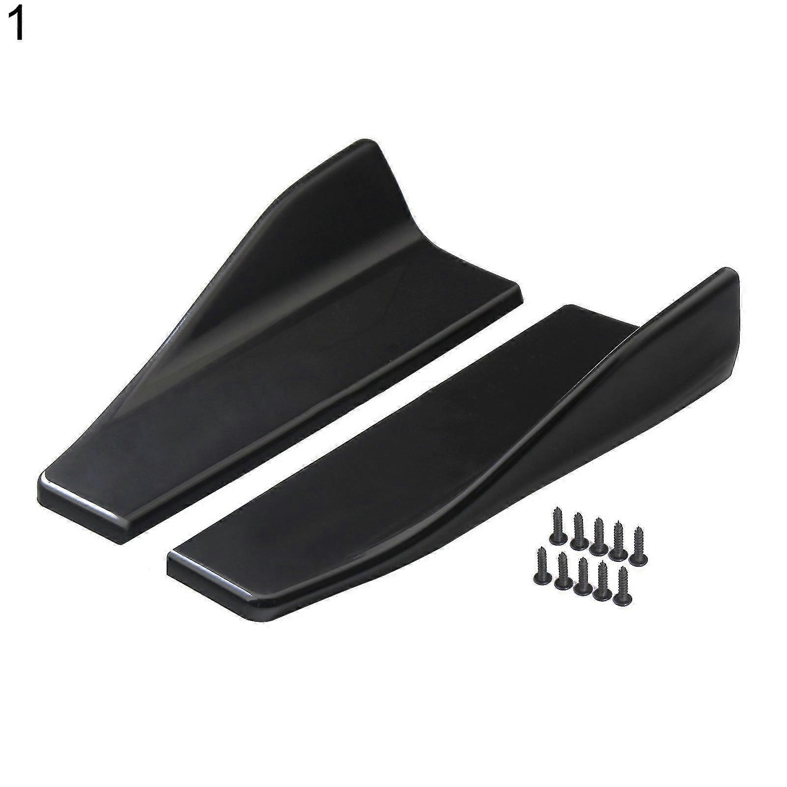 2st kolfiber bil sidokjol Spoiler Rocker Splitters Anti-scratch vingar